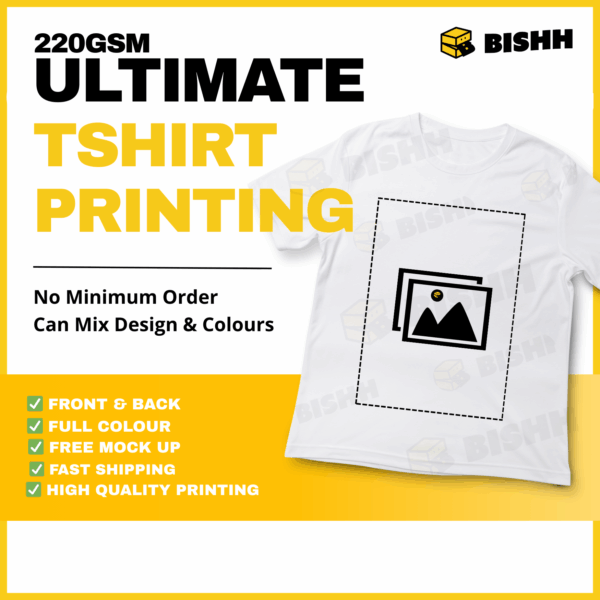 Ultimate Cotton Roundneck Tee – 220GSM