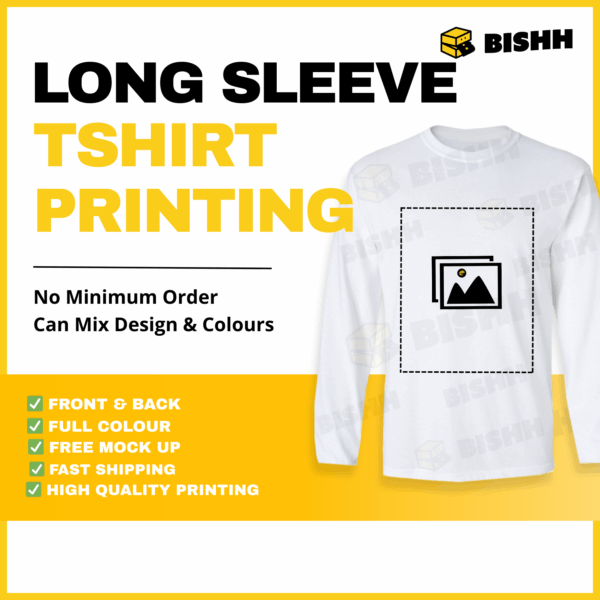 Basic Cotton Roundneck Long Sleeve Tee – 160GSM