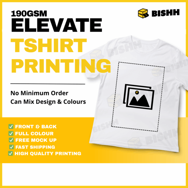 Elevate Cotton Roundneck Tee – 190GSM