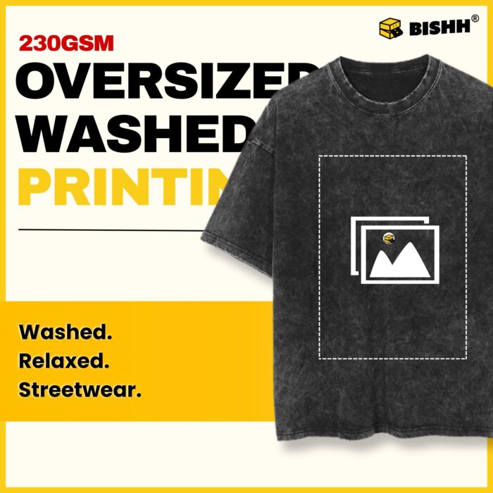 Washed Oversized Roundneck Tee – 230GSM