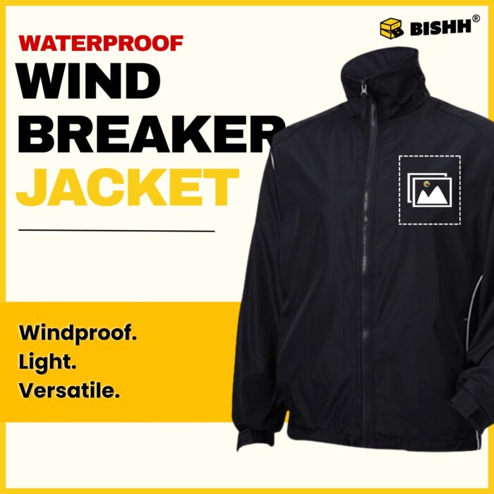 Full-Zipped Windbreaker Jacket