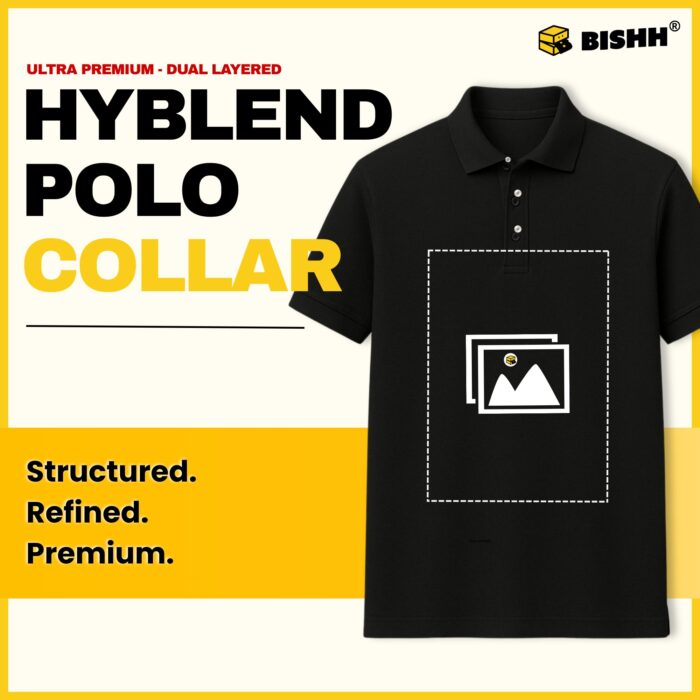 Premium Hyblend Polo Tee – 240GSM Dual Layered Collared Tee