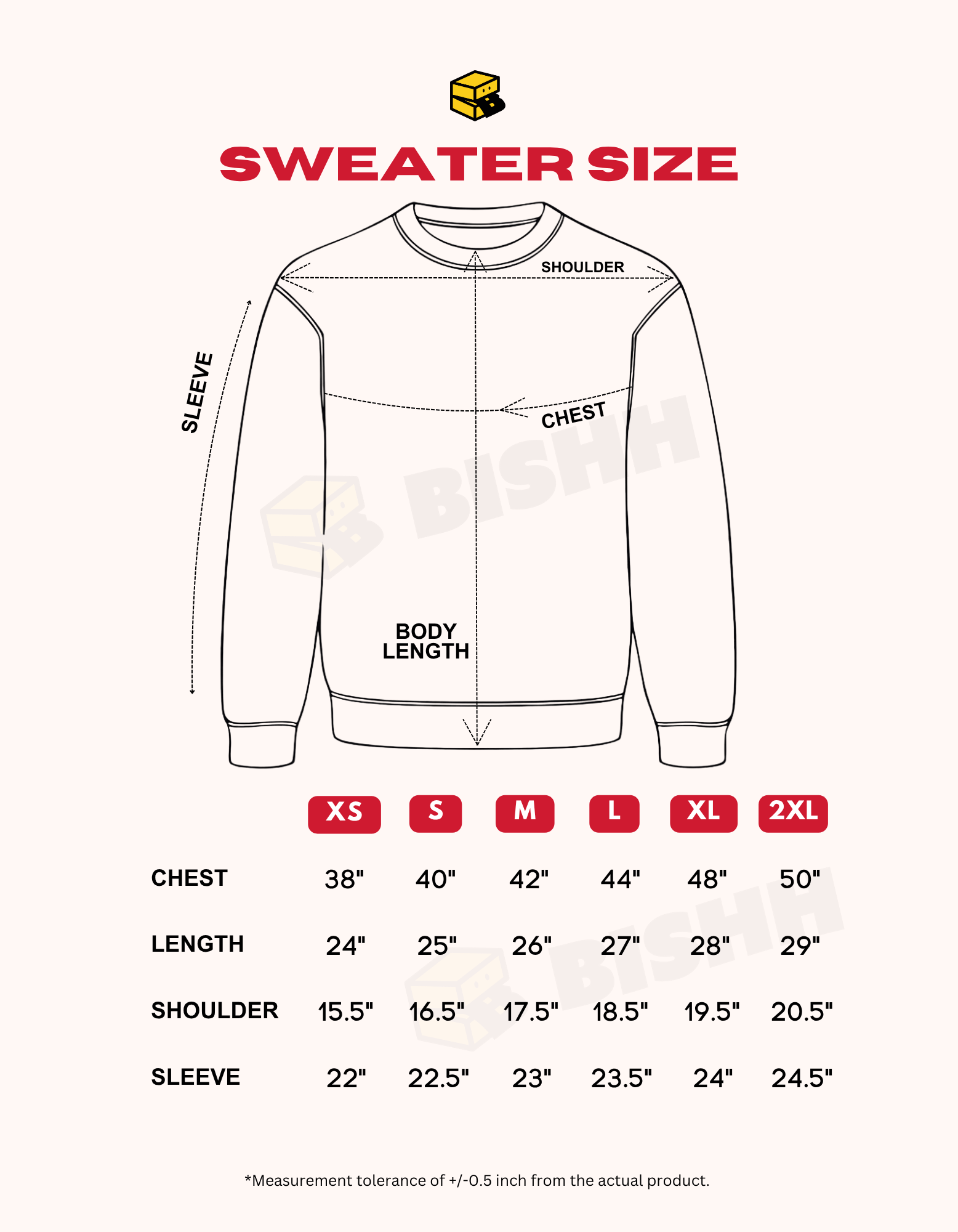 Sweater Size