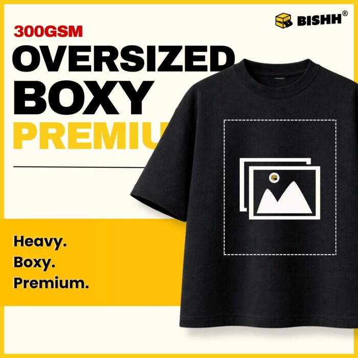 Boxy Oversized Roundneck Tee – 300GSM