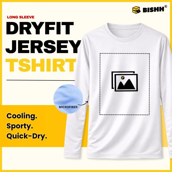 DryFit Microfiber Roundneck Long Sleeve Tee