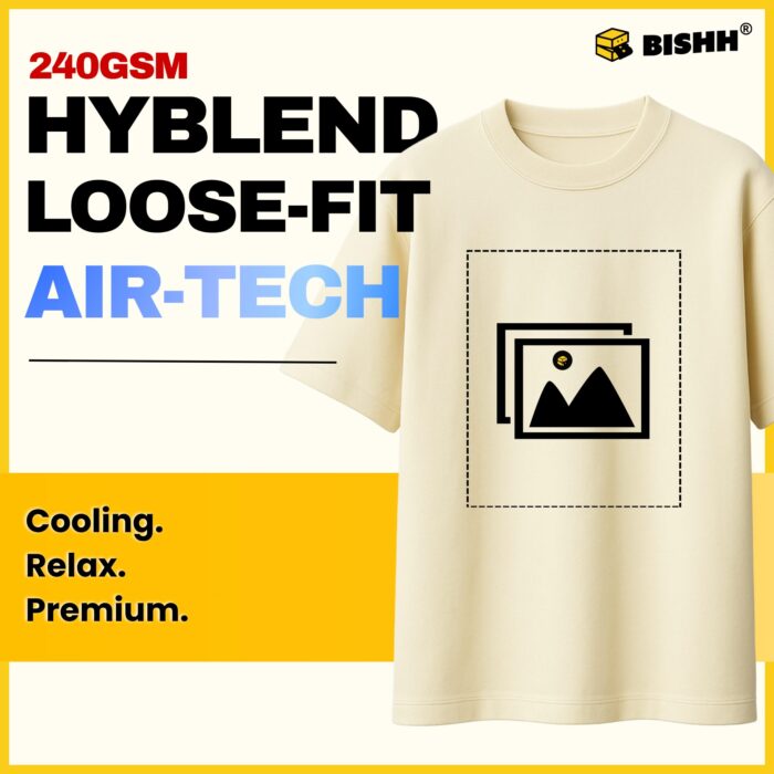Hyblend LooseFit Roundneck Tee – 240GSM